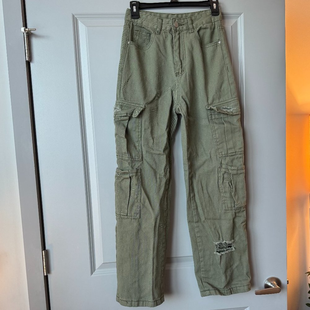 Green Cargo Pants from Shein Size xs
